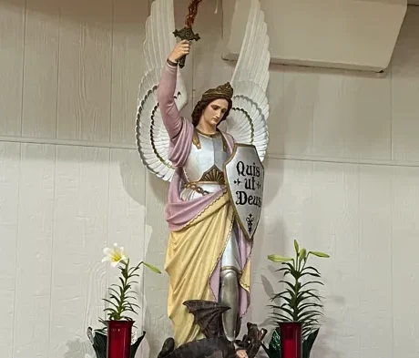 statue of a woman holding a sword